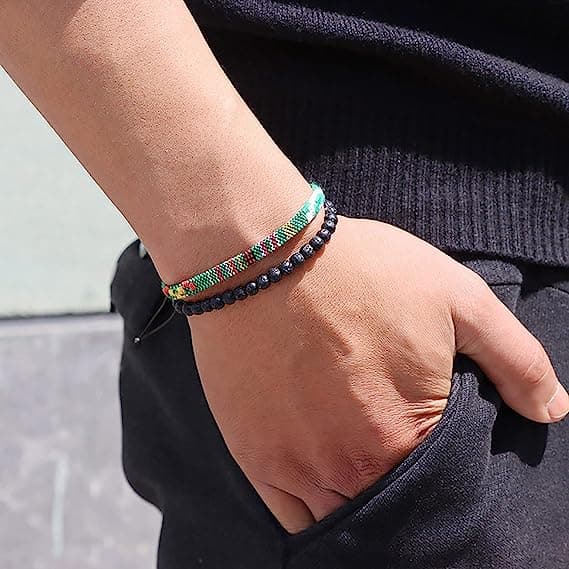 Vevde armbånd 2 stk MultiColor