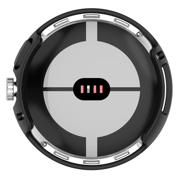 PC halv-pack beskyttende etui til Google Pixel Watch Black