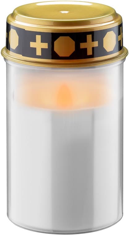 LED gravljus med timer, vitt