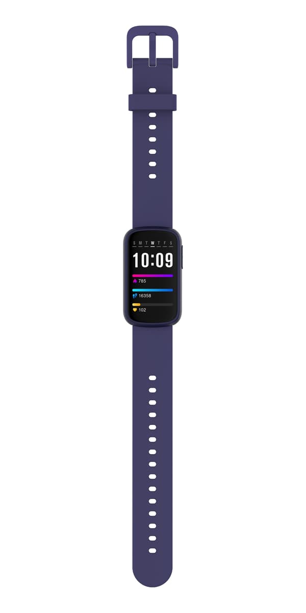 Smartklokke med pulsmåler, søvnmåler, skritteller DarkBlue