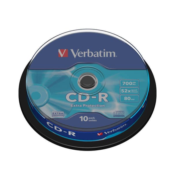 CD-R 52x 700MB 10-pak Spindel