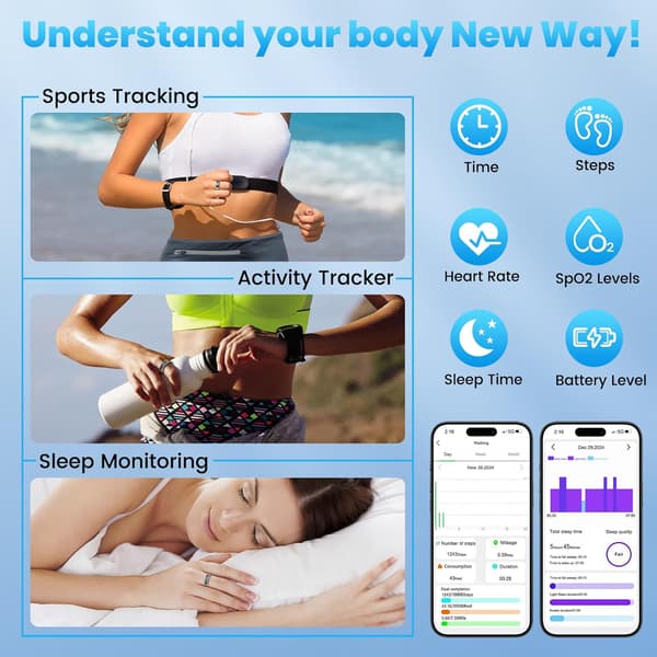 Smart Ring: Din ultimative sundheds- og fitnesstracker Silver 12