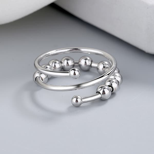 Justerbar Antistressring i Koppar, 4-pack