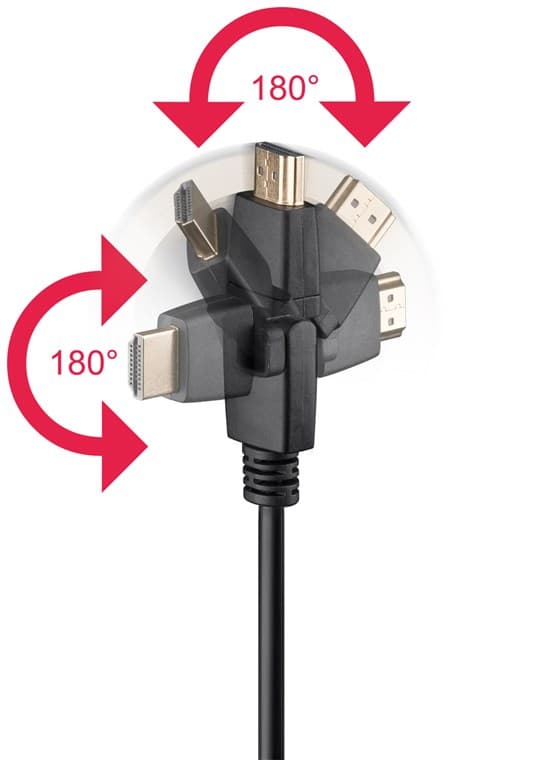 Premium höghastighets HDMI™-kabel med Ethernet, certifierad
