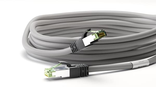 CAT 8.1 Patchkabel, S/FTP (PiMF), grå