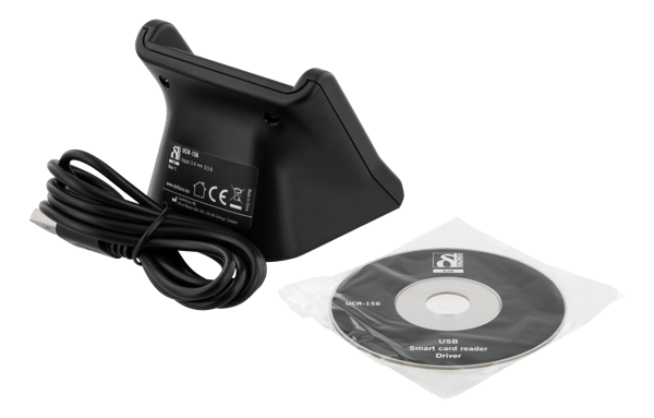 Smart card reader, USB-A, black
