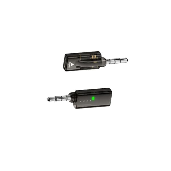 3,5 mm han til USB-C hun lydadapter med indbygget DAC dekoder 16bit/48KHz 40mW output, sort