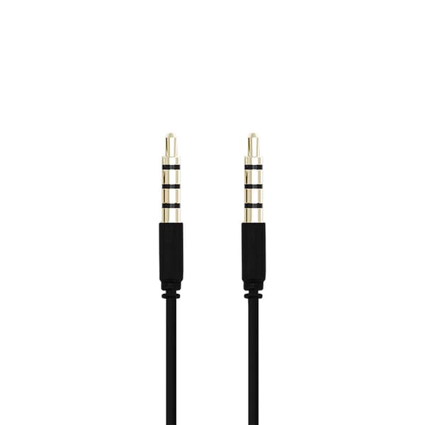 3,5mm Audiokabel 1m Svart