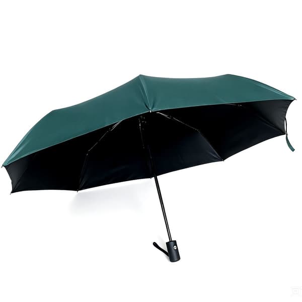 Automatisk Hopfällbart Paraply med UV-Skydd Green
