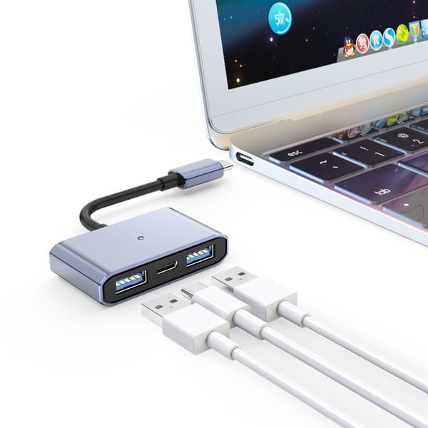 T-C - Dual USB 2.0 + Lataussovitinkaapeli
