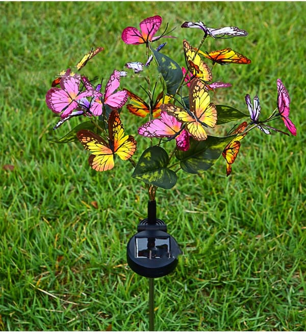Solar Butterfly Lights Outdoor Garden