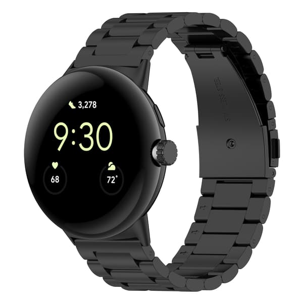 Urrem i rustfritt stål for Google Pixel Watch 3 Black 45 mm