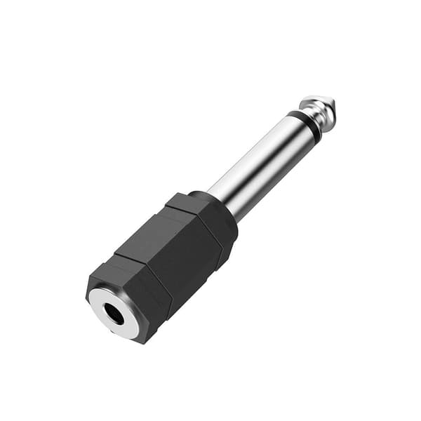 Adapter Audio 3.5 til 6.3 Hunn til Hann Mono