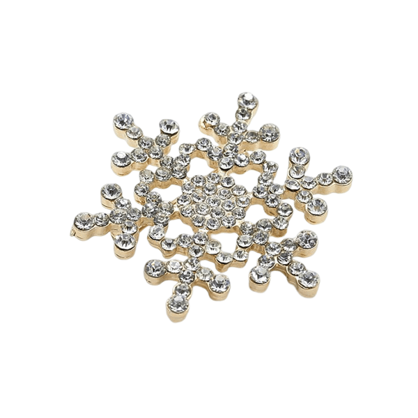 Julebrosje Snowflake Gold