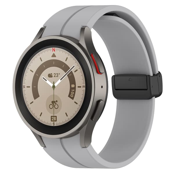 Silikonrem til Samsung Galaxy Watch 5/4 - 20 mm LightGrey