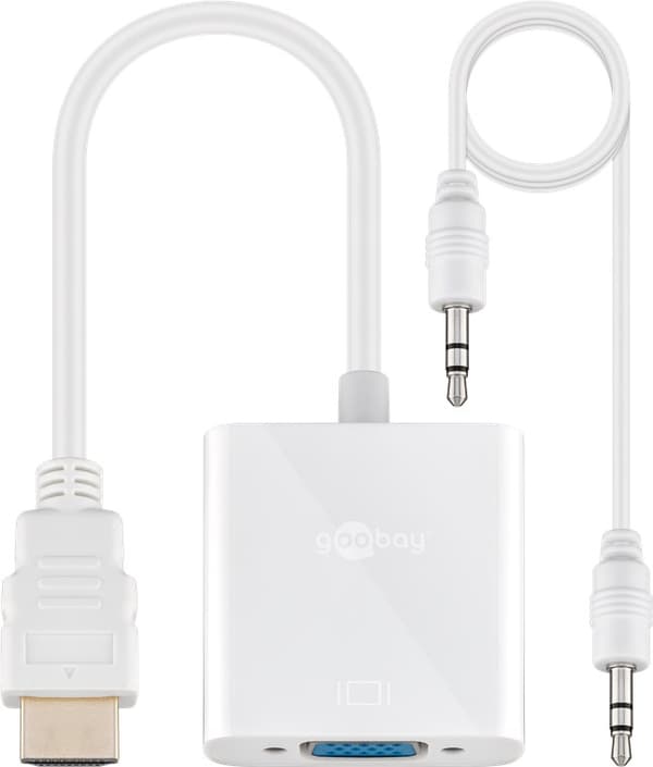 HDMI™/VGA-sovitin, nikkelöity