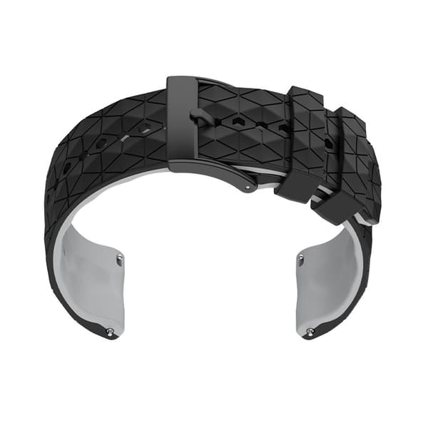 Silikone urrem til Suunto 9 & 7 Black+Grey