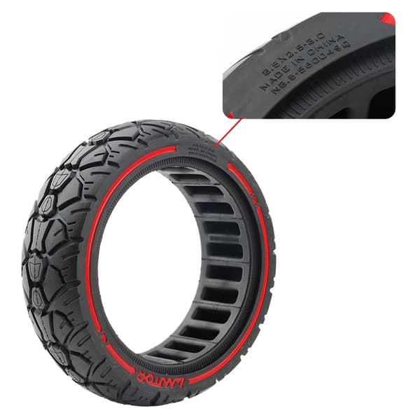 8,5x2,5-3,0 offroad solid dekk (56 spor)