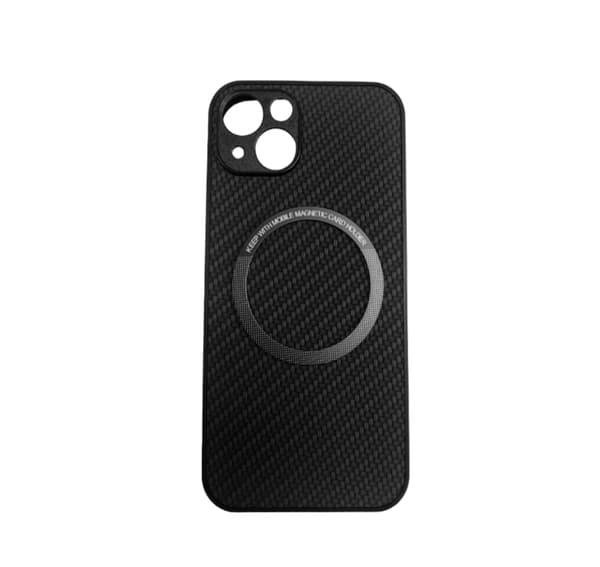 Magnetisk karbonfiber ladeveske til iPhone Black iPhone 13