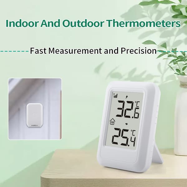 TS-FT0401 Inomhus Utomhus Termometer med Trådlös Sensor