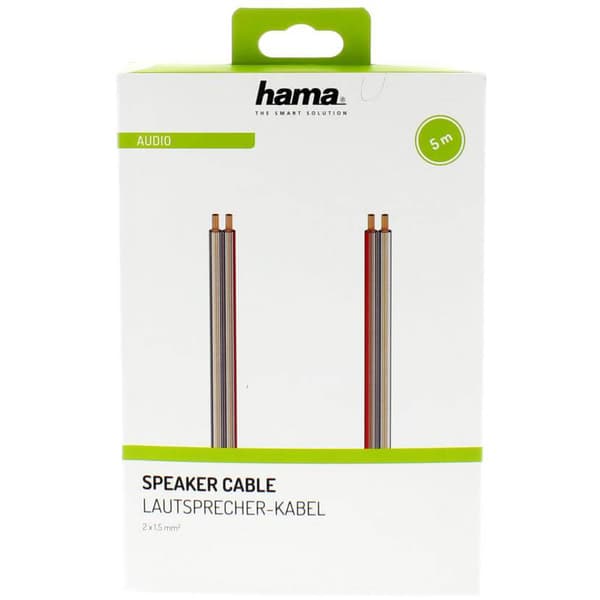 Högtalarkabel 2x1.5mm2 Transparent 5m