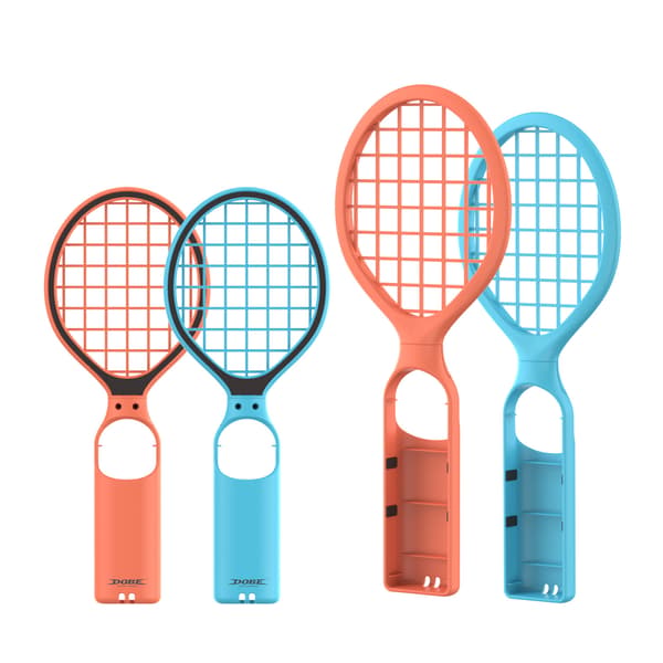 Förbättra ditt spel: SWITCH 2 Tennisracketset - Blå & Orange