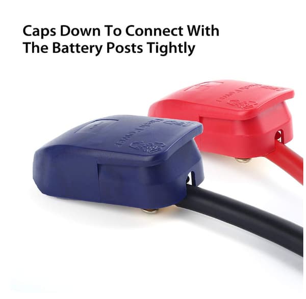 Avtakbare batteriklemmer, 2-pak MultiColor