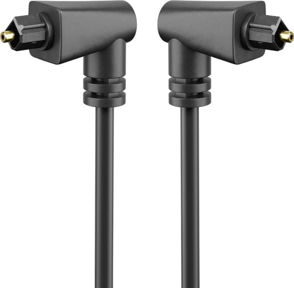 TOSLINK-kabel 2-fold vinklet og drejeligt