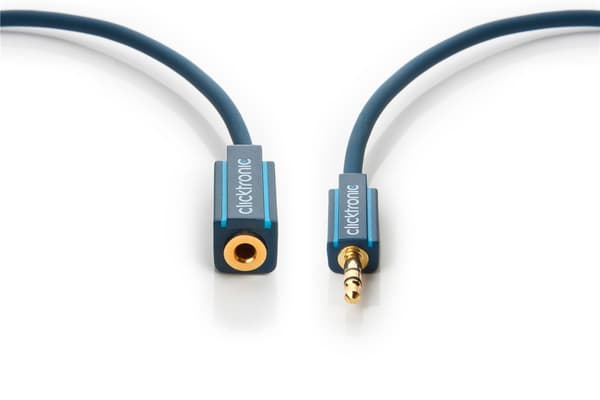 3,5 mm AUX-forlængerkabel, stereo