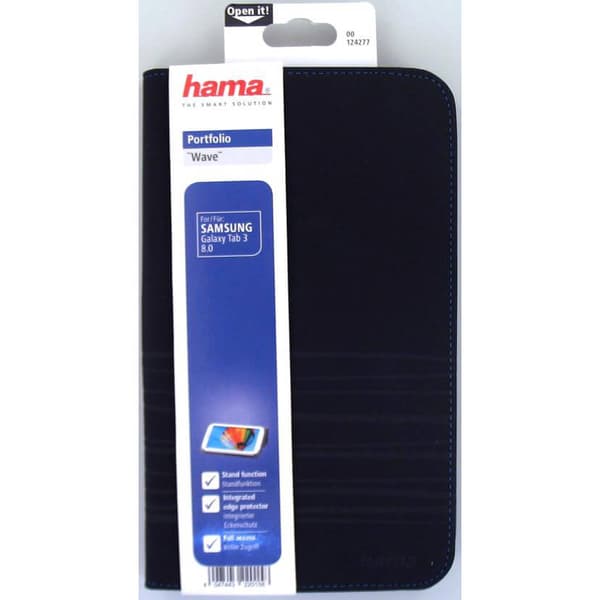 Tabletetui SAMSUNG Tab3 8" WAVE Svart