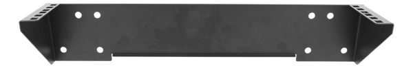 19" Vertical wall bracket, 2U, max 60kg, steel construction