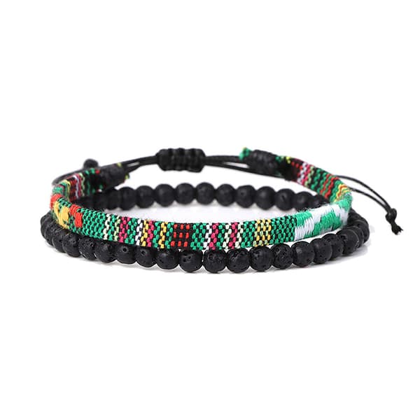 Vevde armbånd 2 stk MultiColor