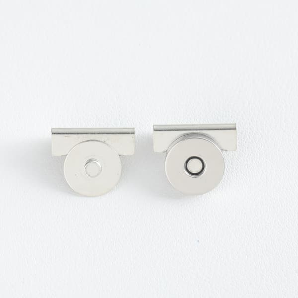 Magnetisk lås til tasker (10 stk.) Silver