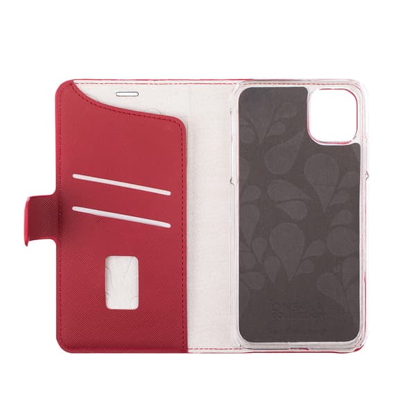Wallet iPhone 12  Mini Saffiano Red