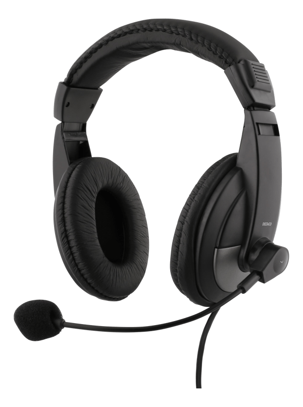 Headset, 40mm element, 1x4-pin 3.5mm connector, black