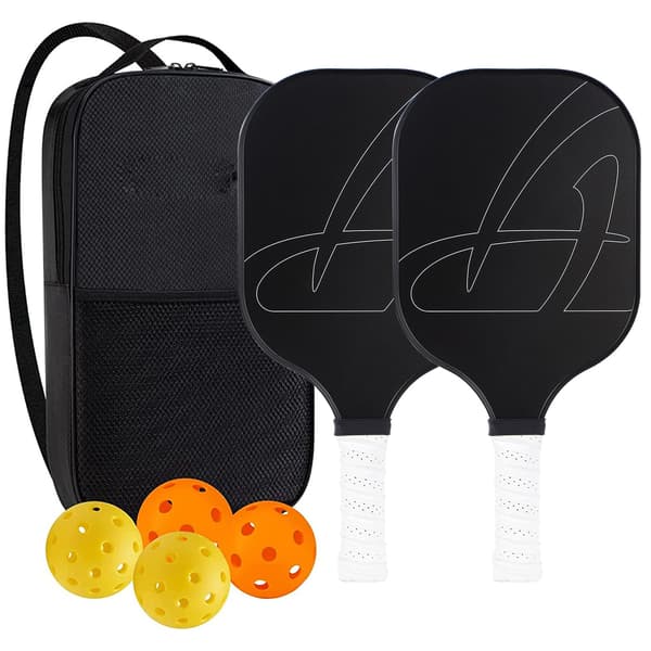 Pickleballset - Glasfiberracketar, Bollar & Väska 6