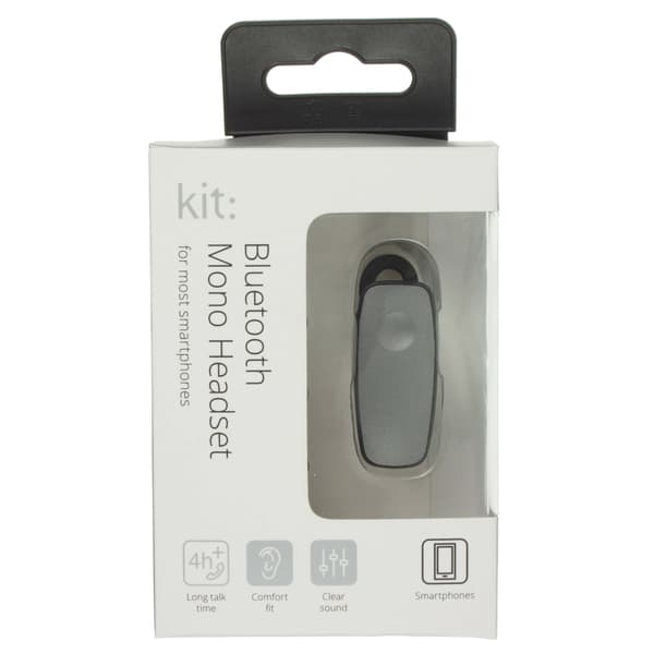 KIT Bluetooth Håndfri Mono Sølv