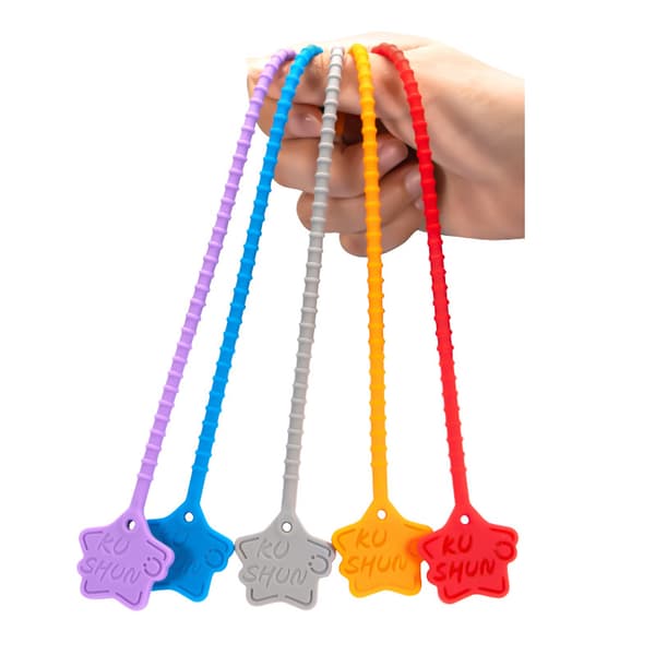Silikonkabelband - 10-pack för mångsidig användning MultiColor