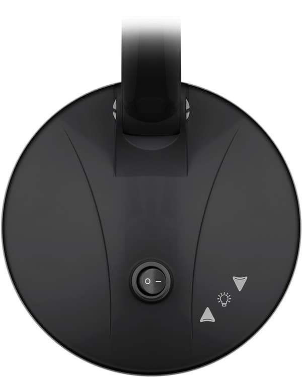 LED-luplampe med fod, 6 W, sort