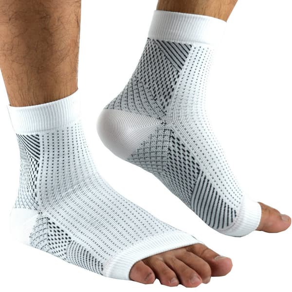 Korte kompressionsstrømper 1 par White S/M
