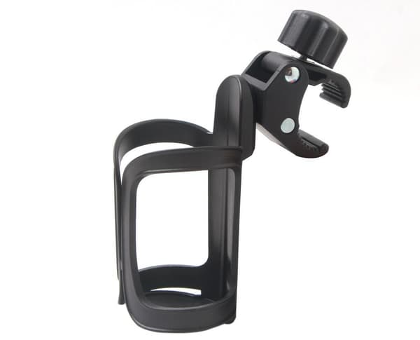 Roterbar flaskeholder til cykel sort
