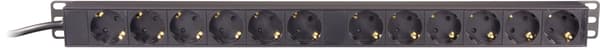 Powerstrip 12xCEE 7/3 socket 1xCEE 7/7 connection 3m cable