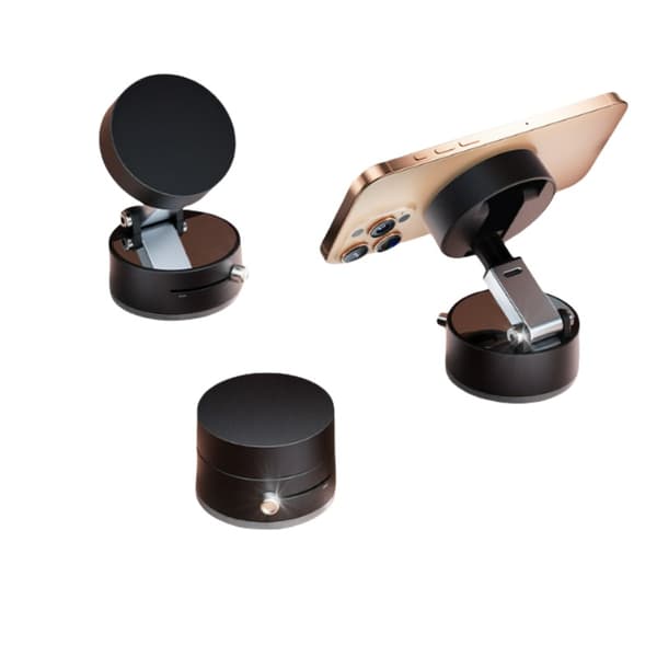 Magnetisk biltelefonholder med sammenleggbart stativ Black