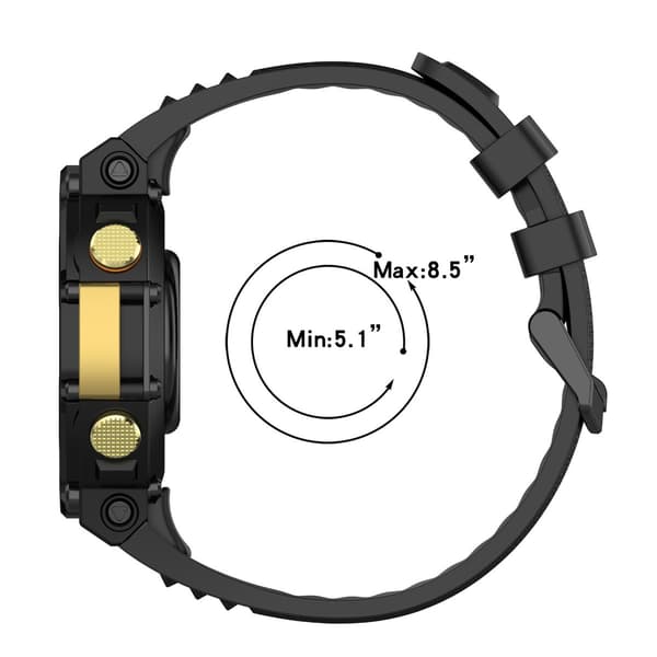 Silikoneurrem til Amazfit T-Rex 2 Black