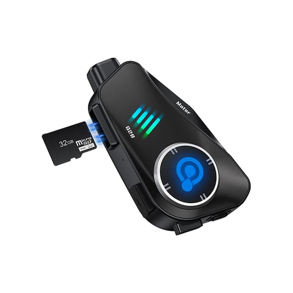 Kypärä Bluetooth-kuulokkeet 2-in-1 Soft+Hard Mic, musta
