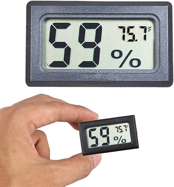 Mini LCD Hygrometer / Termometer Grå