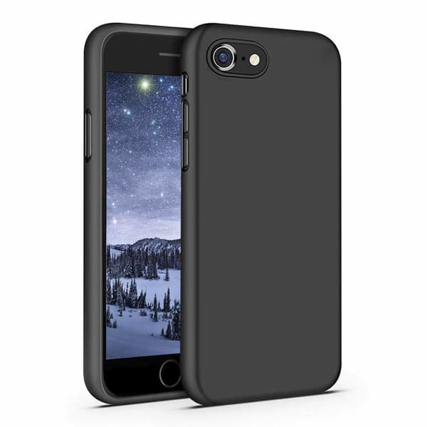 Etui til iPhone 7/8/SE i sort silikon
