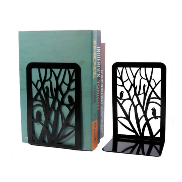 Halkfria Bokstöd i Metall 2-pack Bird