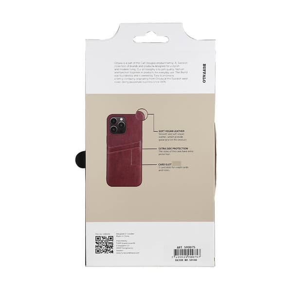 Cover PU 2 kort Brun - iPhone 14 Pro Max