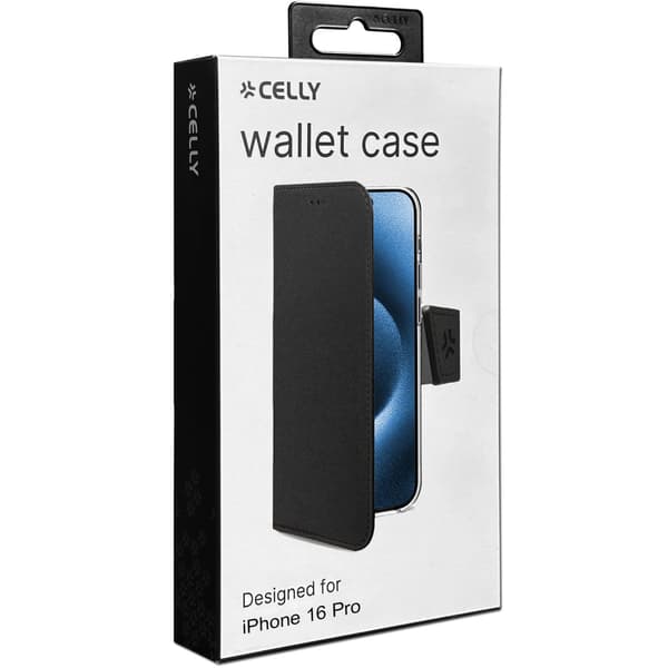 Wally Wallet Case iPhone 16 Pro Black